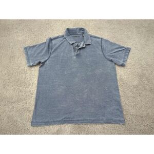 Age of Wisdom Polo Shirt‎ Mens Extra Large Wornout Look Gray Burnout